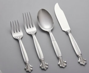 Services de couverts modernes en acier inoxydable écologiques avec poignées créatives pour des événements gastronomiques élégants et une utilisation régulière à la table - Product Image 1