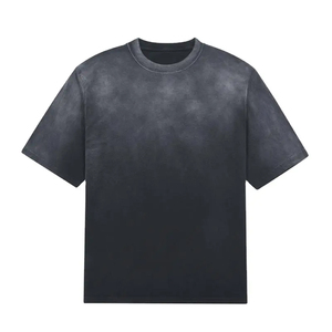 T-shirt à manches courtes pour homme, coupe ample, tie-dye, col rond, coupe classique, couleur unie, jersey 100% coton - Product Image 1