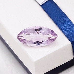 Vente en gros de pierres précieuses naturelles en améthyste violette claire facettées de 17 carats, taille marquise, 26x13mm, Memoria Jewels - Product Image 3