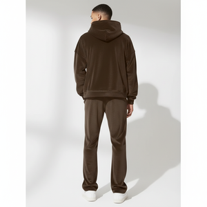 OEM Customized Printed Training Wear <b>Men's</b> Fleece Tracksuit Sweatpants <b>Pullover</b> <b>Jacket</b> High Quality Cotton Fleece - Product Image 2