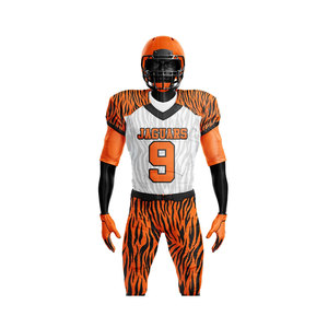 Uniformes de Fútbol Americano Sublimados Personalizados al por Mayor, Uniformes de Fútbol Americano de Alta Calidad, Lisos, de Color Sólido y Corte Ajustado - Product Image 4