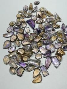 Ametrine naturelle, sculptures mogholiennes, pierres précieuses en vrac, formes variées, cabochons de pierres précieuses violettes sans trou pour la fabrication de bijoux - Product Image 6
