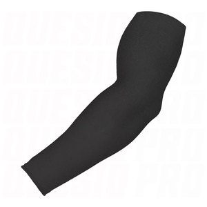 Manchons de compression personnalisés rouges en polyester pour le baseball, le basketball, le football, le cyclisme – Protection UV sans couture, soutien sportif pour les bras - Product Image 3