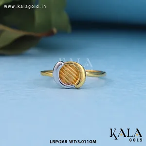 Bague élégante en or 18 carats, unisexe, finition polie, idéale pour mariage, fête, anniversaire, fiançailles, excellente idée cadeau - Product Image 2