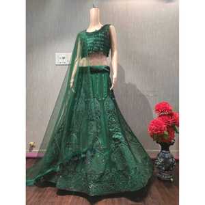 Most Beautiful Multi-Work <b>Traditional</b> <b>Chinese</b> <b>Clothing</b> Elegant Lehenga Choli - Product Image 2