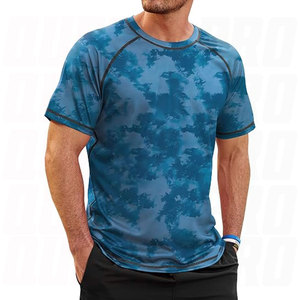 Men's <b>Swim</b> <b>Shirts</b> UPF 50 Plus Sun Protection Quick Dry Allover Print Camo Tee Lightweight Breathable Performance Rash Guard - Product Image 1