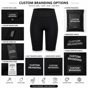 Shorts cyclistes taille haute personnalisés pour femmes OEM ODM Marque privée Yoga Gym Fitness Compression Activewear - Product Image 6