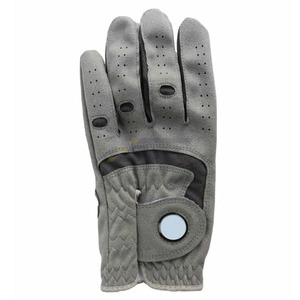 High Quality Custom Golf <b>Gloves</b> Genuine Leather OEM Wholesale Cabretta Leather Breathable Palm High <b>Grip</b> Sports Non-Slip Men's - Product Image 5