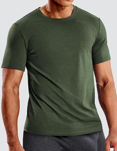 Men Crew Neck Short Sleeve 100% <b>Polyester</b> <b>T</b>-<b>Shirts</b> Casual Quick Dry Moisture Wicking Workout Dry Fit Athletic Running Swim <b>Shirt</b> - Product Image 4