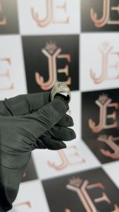 Anillo de Lujo Totalmente Cubierto de Diamantes con Moissanita, Anillo Retro para Hombre con Personalidad Salvaje, Nuevo Anillo de Plata de Ley 925 con Corte Elegante - Product Image 5