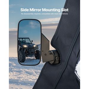 Custodia cabina porte superiori per Hisun 500/700 asse 500/700 UTV antivento impermeabile morbido finestra laterale Kit accessori esterni - Product Image 5