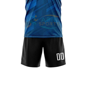 Camiseta de Fútbol Sublimada Personalizada, Uniforme Azul para Hombre, Transferencia Térmica con Logotipo y Nombre del Equipo Personalizados, para Adultos Unisex - Product Image 6