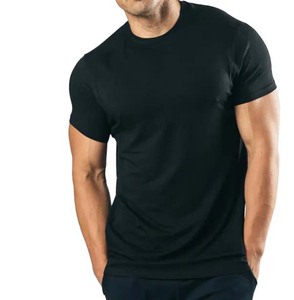 T-shirt pour homme à manches courtes, col rond, séchage rapide, coupe ajustée, avec impression de lettres sur le devant, logo personnalisé, vêtements de sport décontractés - Product Image 4