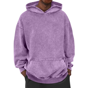 Sudadera con Capucha Estilo Vintage Lavado Ácido al por Mayor, Producto de Moda Urbana, Producción Personalizada ODM - Product Image 1