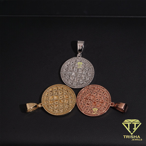 Colgante Unisex Hip Hop con Moneda y Diamantes de Moissanita, Plata de Ley 925, Joyería con Símbolo de Dólar - Product Image 5