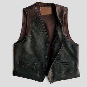 เสื้อกั๊กหนังสำหรับผู้ชายเสื้อกั๊กหนังสำหรับผู้ชาย - Product Image 3