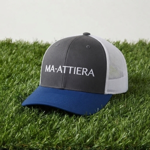 Gorra Trucker Azul Carbón para Hombre, Malla Blanca en la Parte Trasera, Cierre a Presión, Gorra de Béisbol con Logotipo Bordado Personalizado, Ajustable - Product Image 5