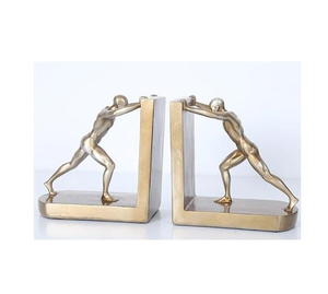 Sujetalibros Metálicos para Biblioteca, Hechos a Mano en India, de Alta Calidad, a Bajo Precio, Diseño Nuevo, Juego de Dos Sujetalibros Metálicos - Product Image 3