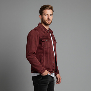 Chaqueta Vaquera de Invierno para Hombre, Hecha a Medida, 100% Algodón, con Logotipo Bordado Personalizado, Chaqueta Vaquera de Alta Calidad para Hombre - Product Image 5