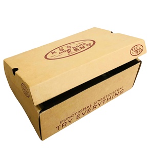 Self Erecting Shoes Carton Box Offset <b>Printed</b> Logo Recyclable Eco-Friendly Corrugated <b>Packaging</b> Household Recycled Materials - Product Image 2