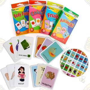 Cartes d'apprentissage Premium SmartPlay Alphabet Animaux Fruits : Stimulez la créativité avec des impressions sur papier épais et sécurisé pour le développement précoce des enfants - Product Image 3