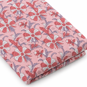 Tela de Algodón Peinado Ligera Hecha a Mano, Color Amarillo, con Diseño Floral, 60x60, Densidad 90 GSM, para Bebés y Textiles del Hogar, Marca Pinksa Fashion - Product Image 2
