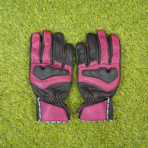 Gants d'été en cuir véritable perforé pour hommes, respirants, pour motocross, moto, usage quotidien, sur route et en aventure. - Product Image 1