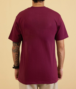 T-shirt en tricot pour homme personnalisé, effet délavé, streetwear, hip-hop, 100% coton, logo personnalisable, surdimensionné, vintage, écologique, respirant - Product Image 3