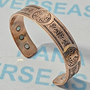 Brazalete Magnético de Cobre con Motivo de Árbol Moderno, Ecológico, para Recuperación Muscular, Bio Terapia, para Deportes, Salud y Fitness - Product Image 2