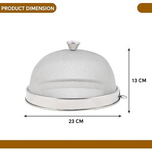 9 Inch Stainless Steel Mesh Food Cover Dome Dish Cover <b>Net</b> Basket for Kitchen Outdoor Picnic Food Protector Mosquito <b>Fly</b> Insect - Product Image 2