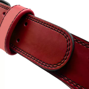 Cinturón de levantamiento de pesas de cuero reforzado, diseñado para levantamiento de potencia, levantamiento olímpico, culturismo y entrenamiento funcional. - Product Image 3