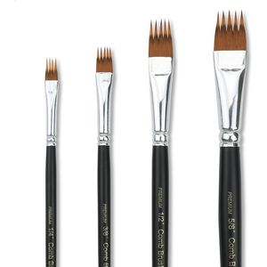 Set di 4 Pennelli Professionali per Pittura Acrilica/Olio/Acquerello, Set di Spazzole per Artisti - Product Image 1