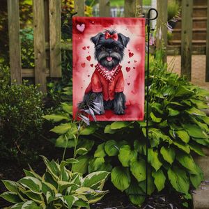 Affenpinscher Drapeau de jardin pour la Saint-Valentin Boîte aux lettres multicolore Bannière décorative de cour pour les œuvres d'art et les parterres de fleurs Petite taille - Product Image 2