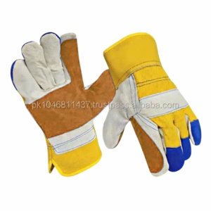 Canadian Rigger Heavy Duty Construction Safety Gloves Optimal Hand <b>Arm</b> Protection Reinforced Cowhide Split Leather Work Gloves - Product Image 5