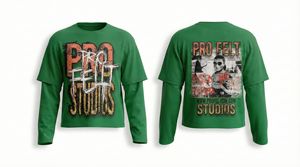 Nueva Llegada, Camiseta de Doble Capa a la Moda, Manga Corta, Apliques Bordados, 100% Algodón, Marca de Ropa Urbana, Cuello Redondo, Estilo Casual Hip Hop - Product Image 4