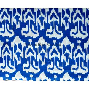 ผ้าฝ้ายทวิลพิมพ์ลายอิคัตสไตล์อินเดีย สำหรับงานตกแต่งบ้าน กระเป๋า งานฝีมือ (สำหรับเด็กผู้หญิง) เป็นมิตรกับสิ่งแวดล้อมและกันแสงได้ - Product Image 4