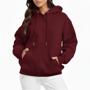 Hoodie surdimensionné chaud en coton 100% écologique de qualité supérieure pour femmes, service OEM, streetwear de haute qualité, vente chaude - Product Image 5
