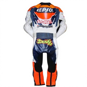 ชุดแข่งมอเตอร์ไซค์ Andrea Dovizioso Repsol Zonda MotoCP แบบชิ้นเดียว ทำจากหนังวัว/หนังจิงโจ้ สำหรับขับขี่มอเตอร์ไซค์/จั๊มสูท MotoCp/ชุดสำหรับนักขี่มอเตอร์ไซค์ - Product Image 2