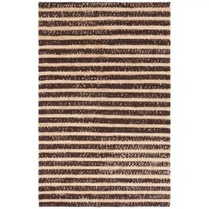 Tapis en jute naturel de style contemporain, design vieilli, fait main, moderne, réversible, tressé, pour salon, avec taille personnalisée - Product Image 1