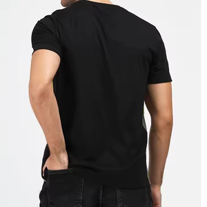 T-shirt en coton pour homme, design uni, vêtements d'été, t-shirt en coton pour homme, confortable pour un usage quotidien, fournisseur de t-shirts en coton pour homme - Product Image 3