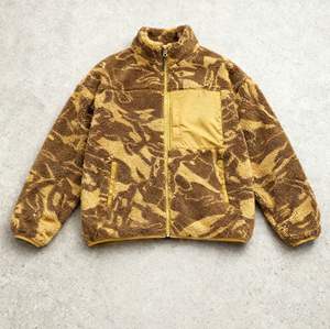 Wholesale <b>Men's</b> <b>Jackets</b> Supplier Custom Graphic Design Printed Vintage Sherpa Fleece Pockets Fluffy <b>Warm</b> Sherpa <b>Men's</b> <b>Jackets</b> - Product Image 1