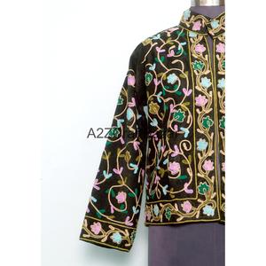 Chaqueta Acolchada de Algodón Indio con Bordado para Mujer, Otoño/Invierno/Primavera, Ecológica, Transpirable, de Secado Rápido, Manga Larga, Largo Regular - Product Image 2