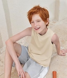 Custom Made Tank Top Kids <b>Vest</b> Singlets Toddler Summer Child Kids Tank Top Sleeveless Cotton Made Breathable - Product Image 2