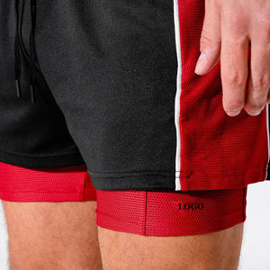 Pantalones Cortos Deportivos de Doble Capa a Precio de Fábrica, Pantalones Cortos Deportivos para Entrenamiento, Poliéster, Logotipo Personalizado, Diseño de Alta Calidad / Precio Económico - Product Image 4