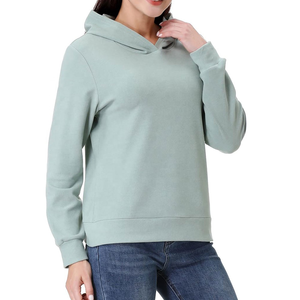 <b>Women</b> Winter Hoodie <b>Thermal</b> Pullover Casual Streetwear Drop Shoulder Breathable Eco Friendly 100% Cotton Fleece Knitted - Product Image 2