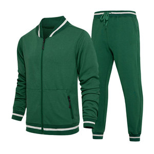 Survêtement d'entraînement personnalisé OEM 2025 pour homme, respirant, 100 % polyester, col montant, demi-fermeture éclair, manches longues - Product Image 6