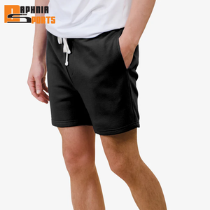 Shorts de sport décontractés pour hommes en molleton de coton 100 % de haute qualité avec taille élastique, style jogging en tissu éponge français - Product Image 6
