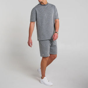 Conjunto Deportivo Informal de Verano para Hombre, 2 Piezas, Pantalones Deportivos, Personalizado, Transpirable, de Secado Rápido, Algodón de Alta Calidad, MOQ Bajo - Product Image 1
