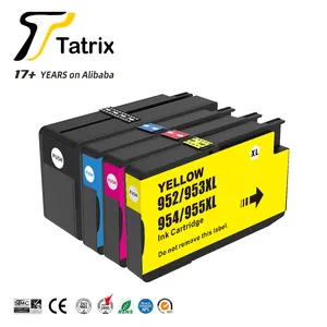Tatrix 95U 952 953 954 955 Neugestaltete Farbe Tintenstrahldrucker-Kartusche Tintenkartusche für HP OfficeJet 7720/7740