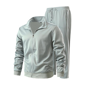 Men's Athletic 2 Pieces Tracksuit Casual Full Zip Jogging Sweat Suit Workout Sports <b>Set</b> Sportswear - Product Image 1